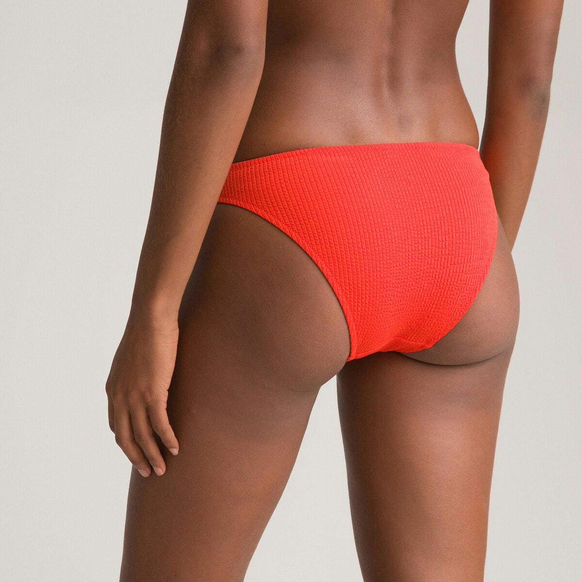 Bas de maillot de bain culotte en seersucker