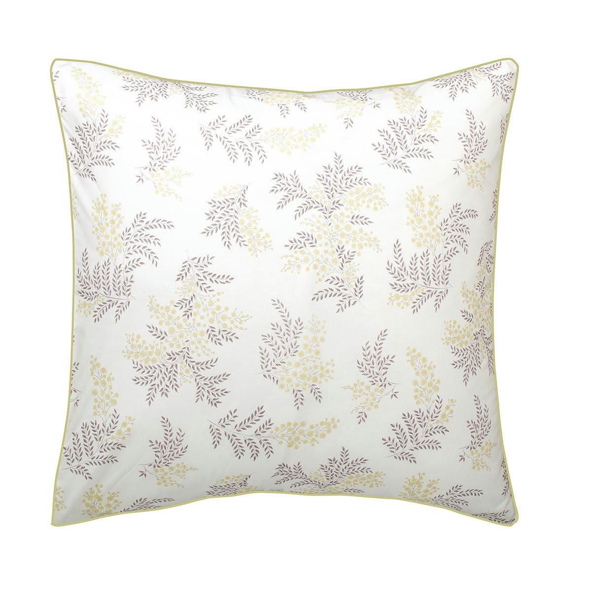 MIMOSA - Taie d'oreiller coton marron 65x65 cm