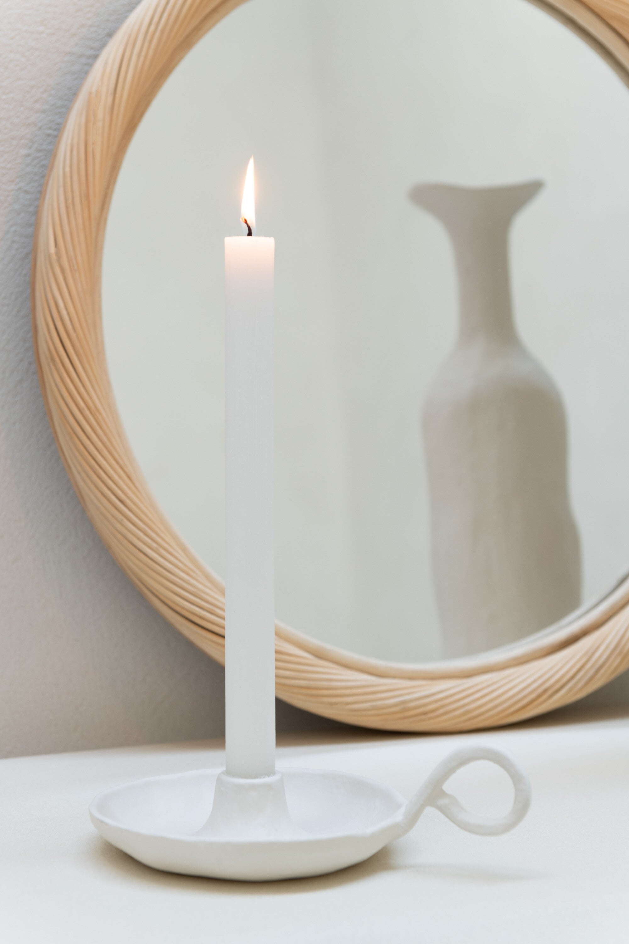 J-Line kandelaar Agra - aluminium - wit