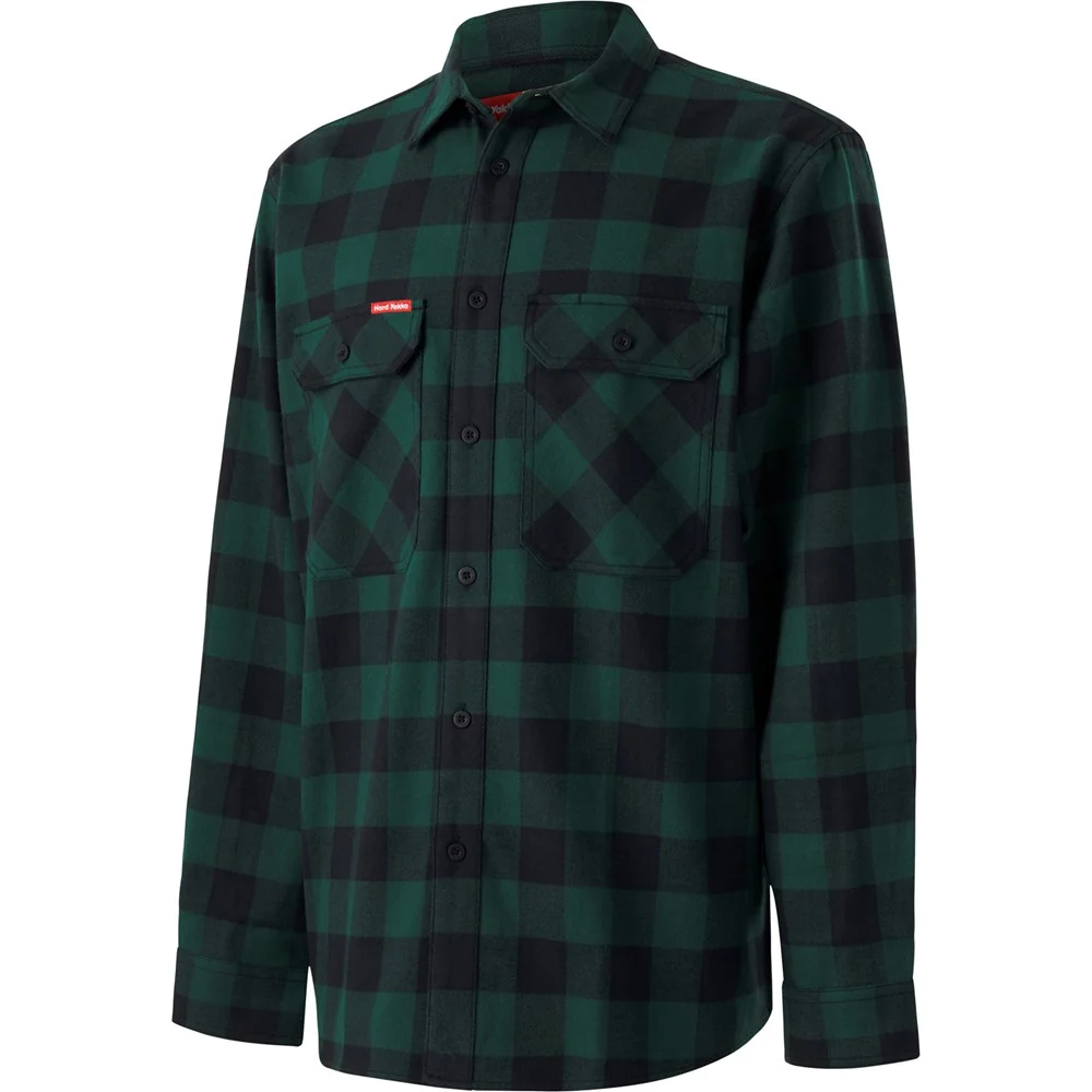 Hard Yakka Long Sleeve Check Flannel Shirt