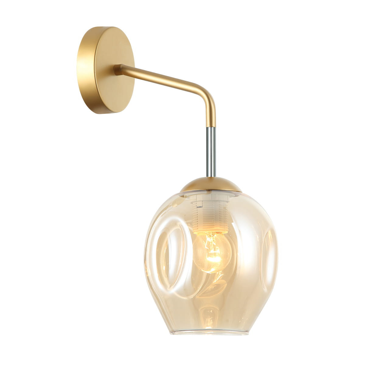 Kinkiet mosiądz-złoty BORGO 1xE27x40W wym:26x15x20cm IP20 Italux