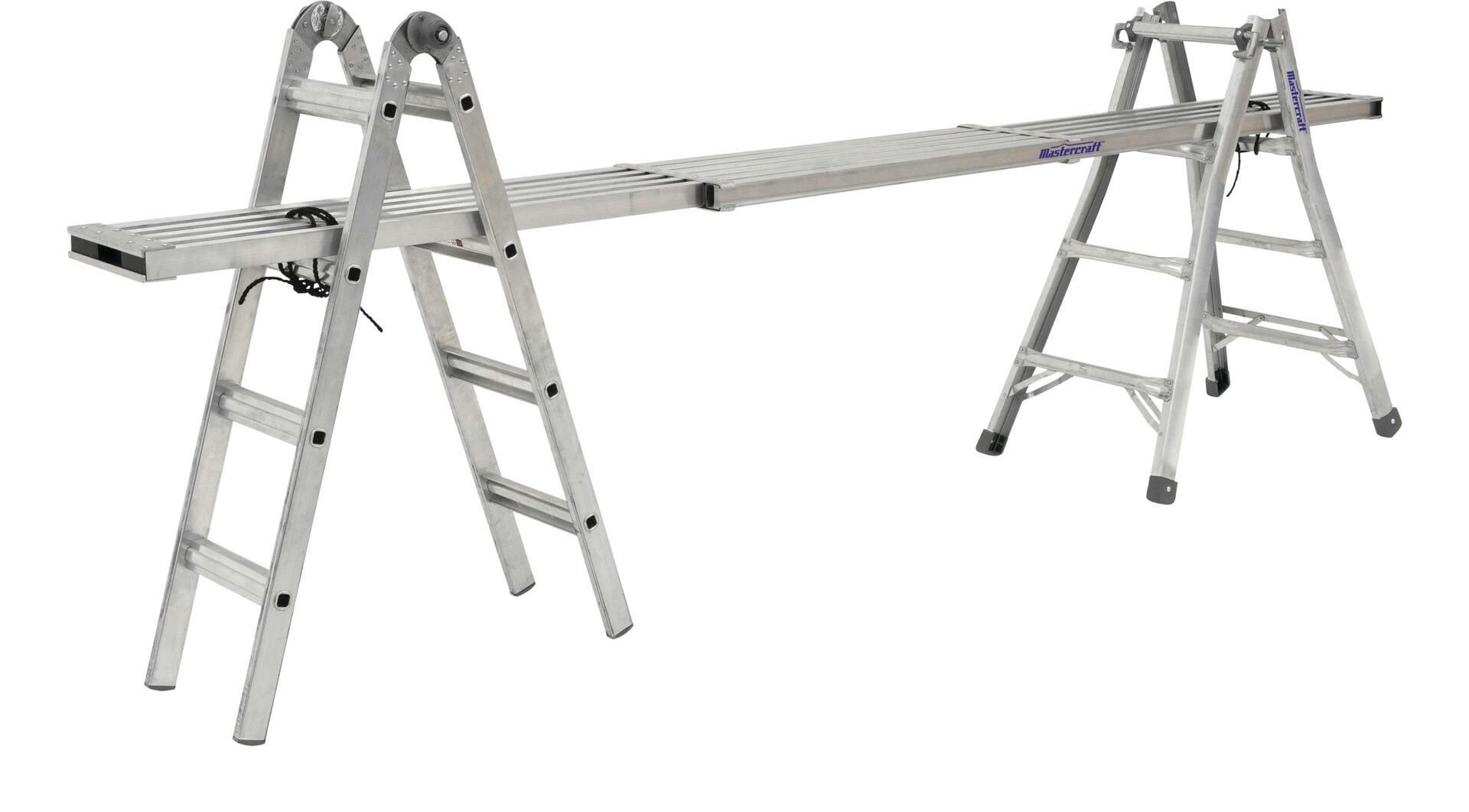 Mastercraft Aluminum Telescopic Plank, 6-ft to 9-ft, 250-lb