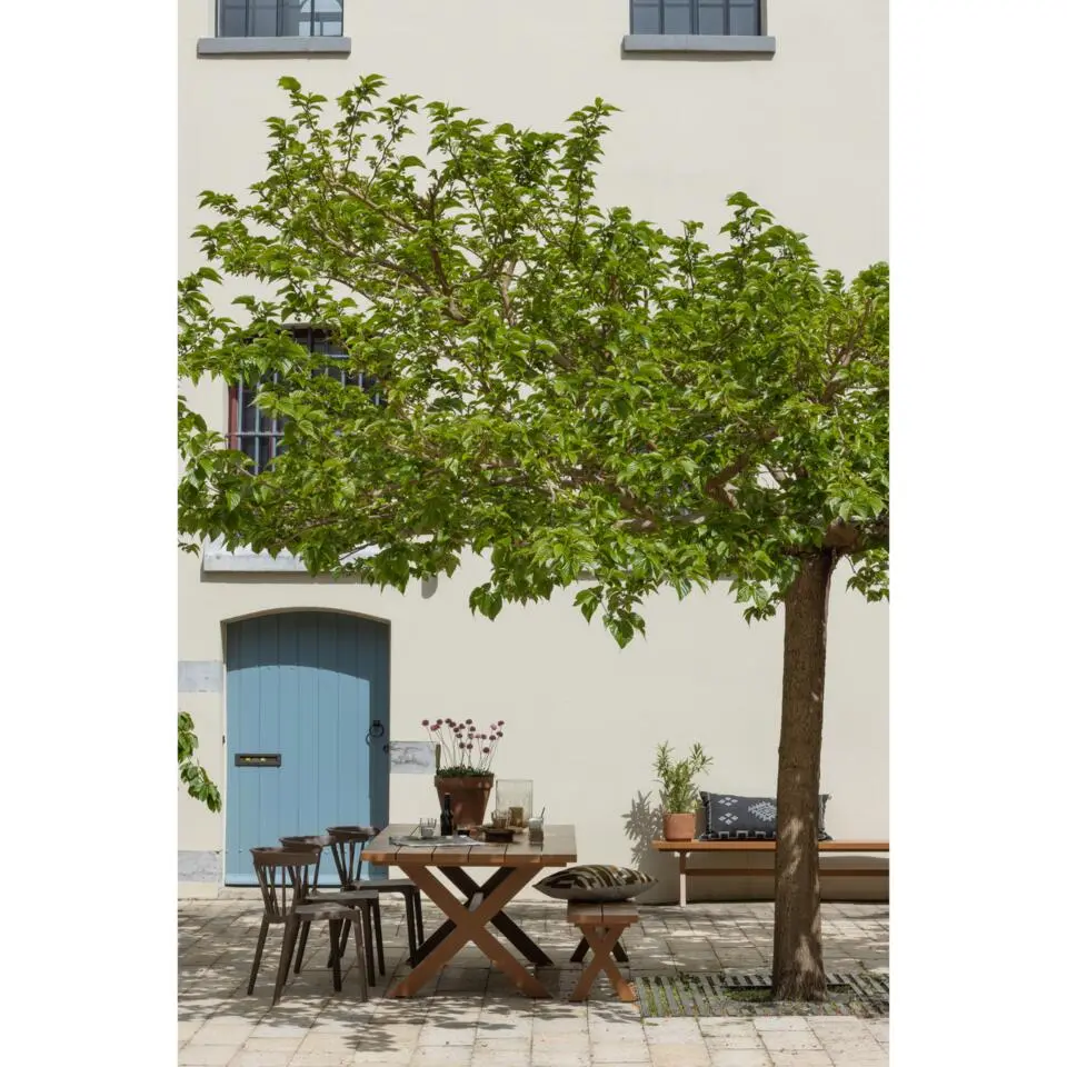 WOOOD Delta Picknicktafel Tuin - Aluminium - Terra - 75x220x105
