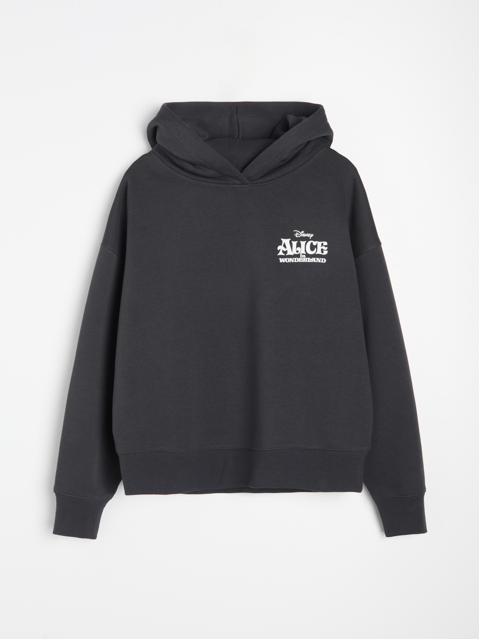 Dresowa bluza hoodie z nadrukiem na plecach Alice in Wonderland