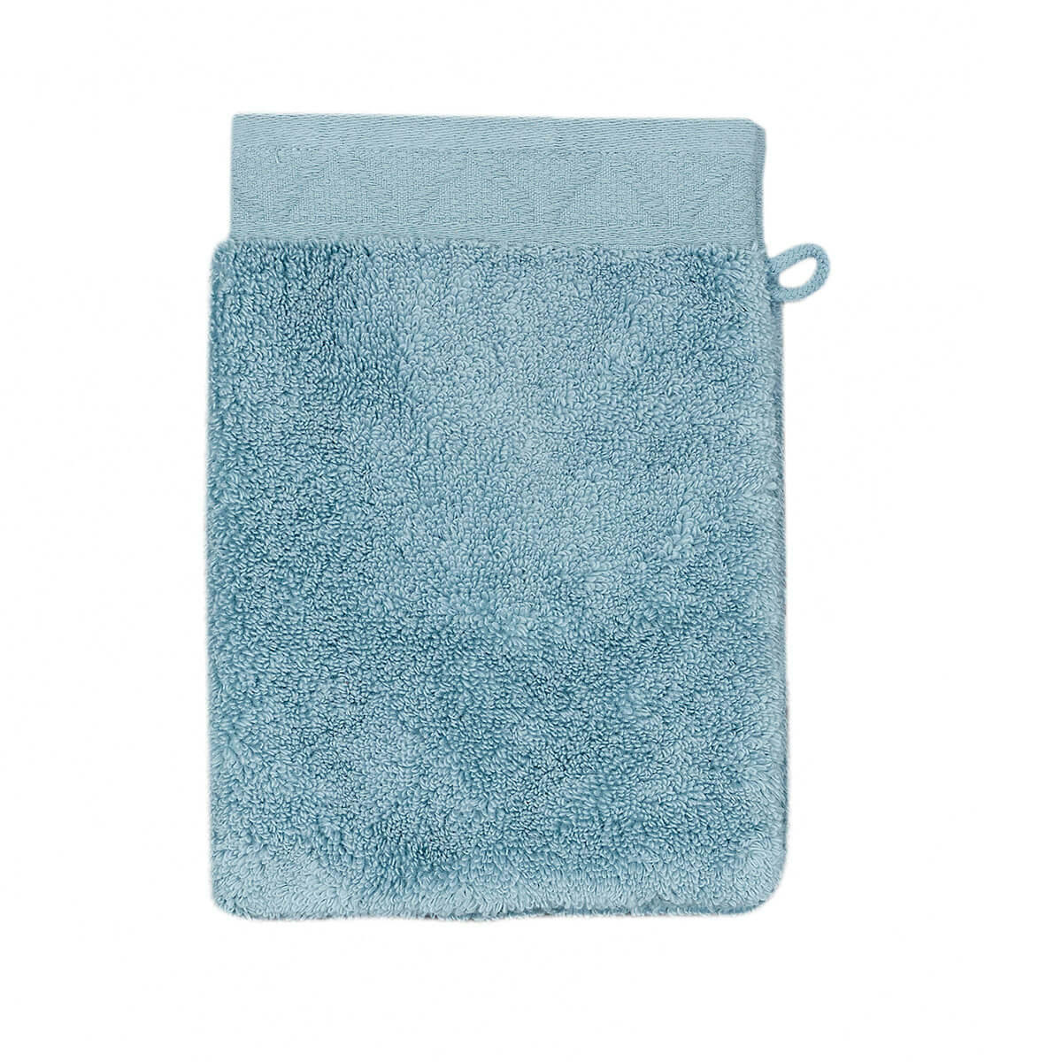 CARESSE - Gant de toilette en coton glacier 15 x 22