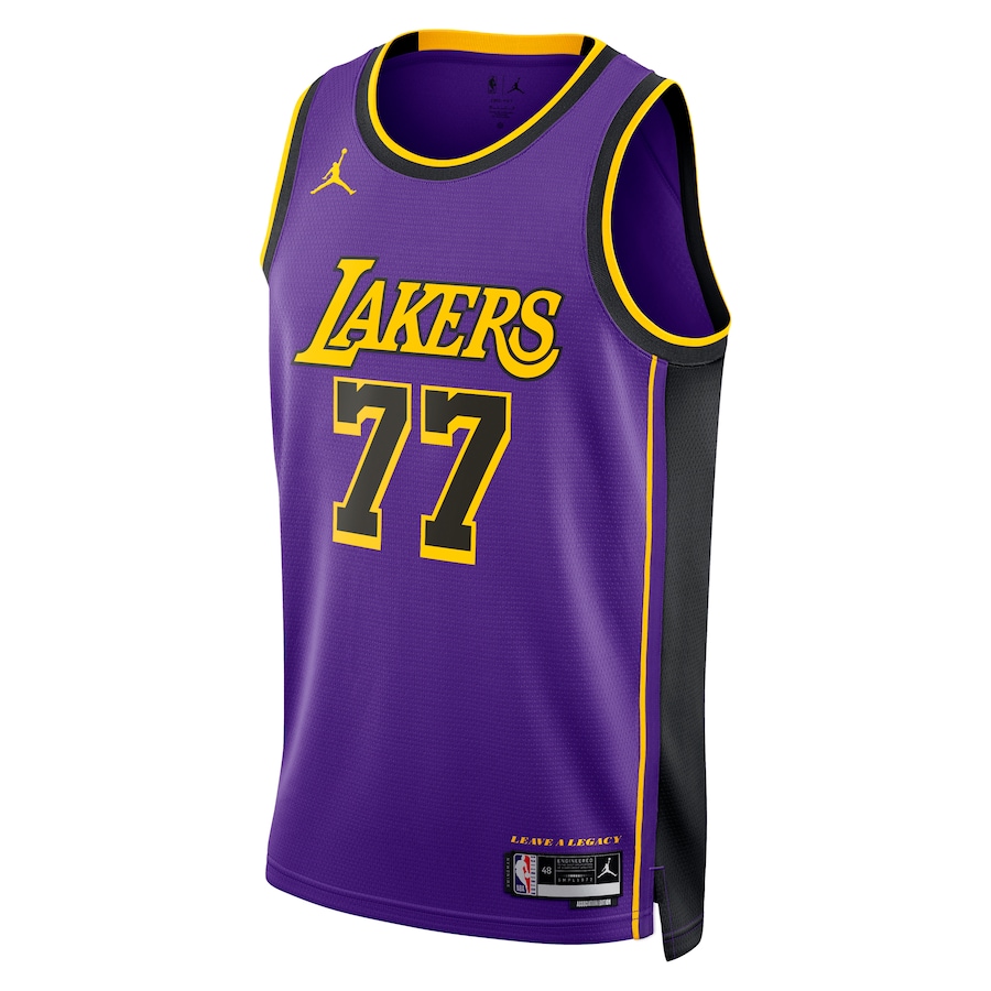 Luka Dončić Los Angeles Lakers Jordan Brand Statement Edition Swingman Jersey - Purple