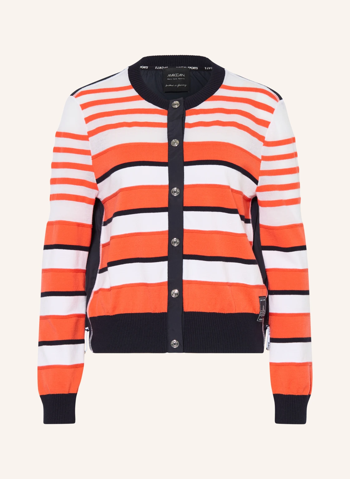 MARC CAIN Strickjacke im Materialmix