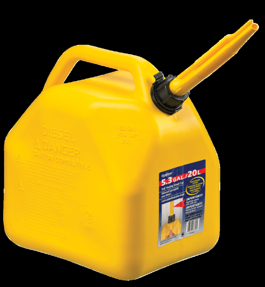 Scepter Diesel Vented Jerry Fuel Can, 20-L