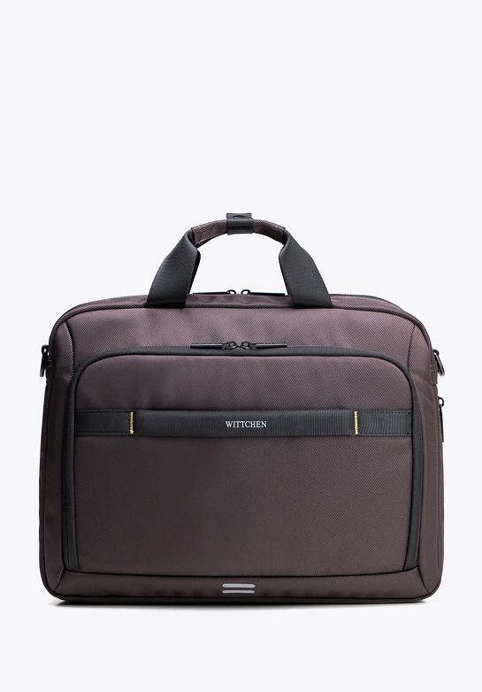 Torba z miejscem na laptopa 17” brązowa
