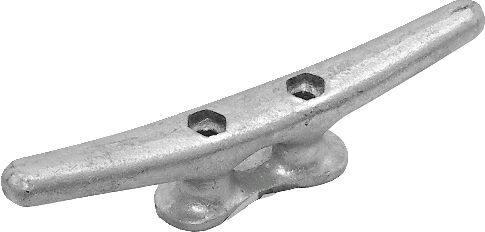 Shoreline Marine Galvanized Cast Iron Cleat for Docks and Pillings, 10-in