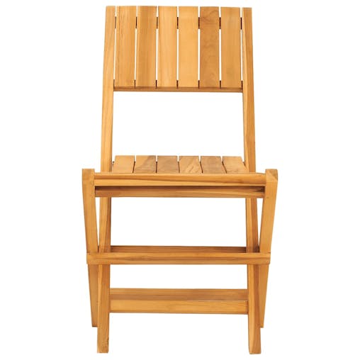 NNEVL Folding Garden Chairs 2 pcs 47x61x90 cm Solid Wood Teak