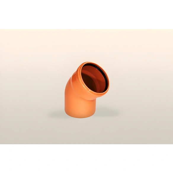 KG-Bogen, ⌀: 160 mm, 30°, Hart-PVC