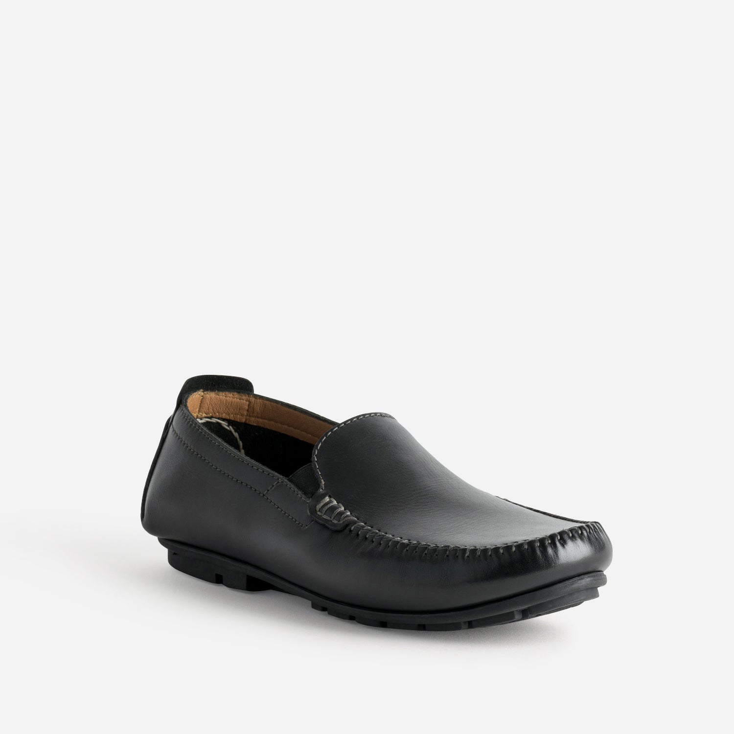 Slip-on FRANCE ARNO noir cuir