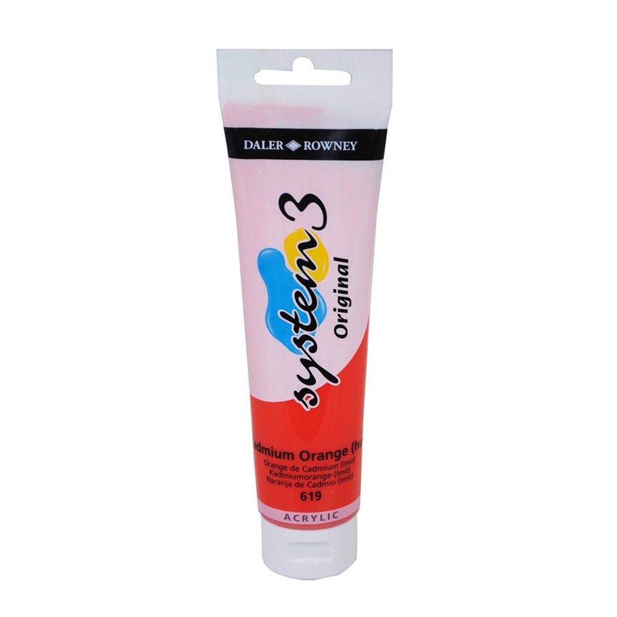 Daler-Rowney System3 Cadmium Orange Hue Acrylic Paint 150ml