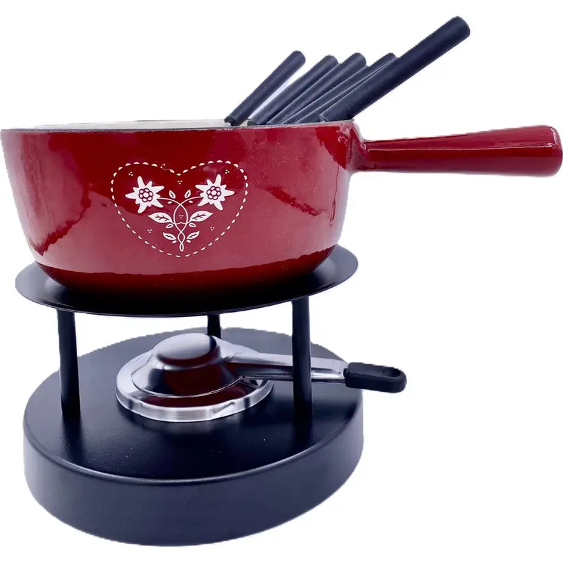 Fondue-Set 9-teilig Folk