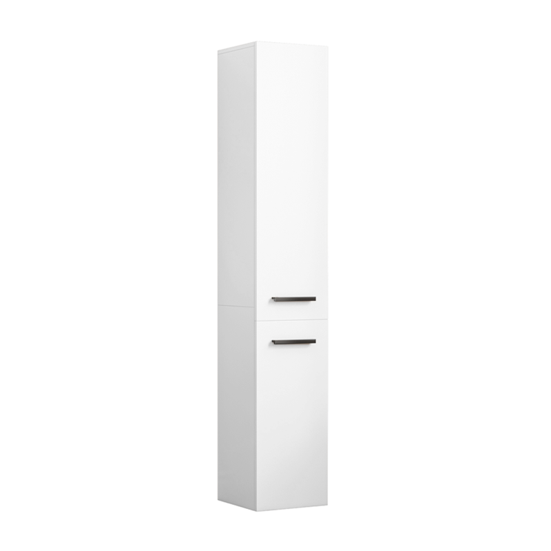 Regał szafka biała nowoczesna stojąca słupek wysoki loft 2-drzwiowy 174 cm