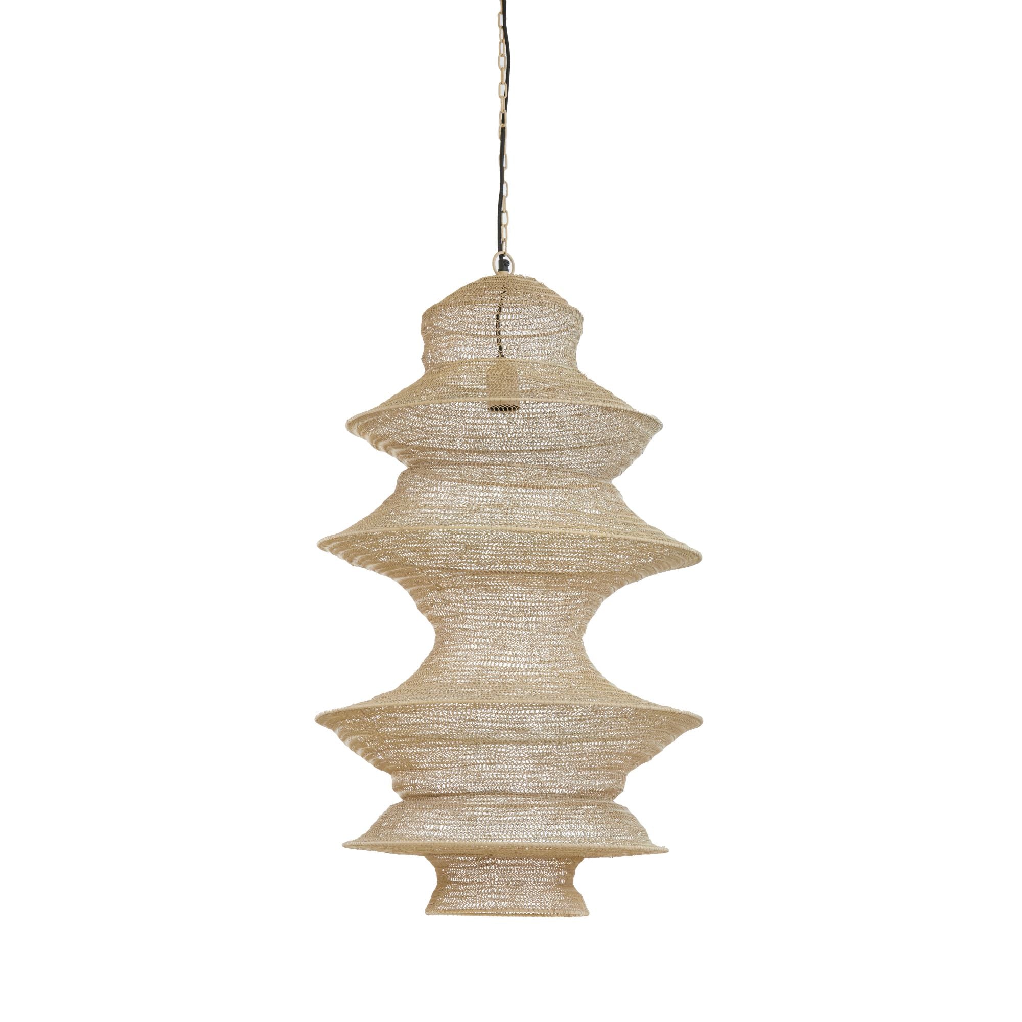 Light & Living Hanglamp Nakisha - Zand - Ø48cm