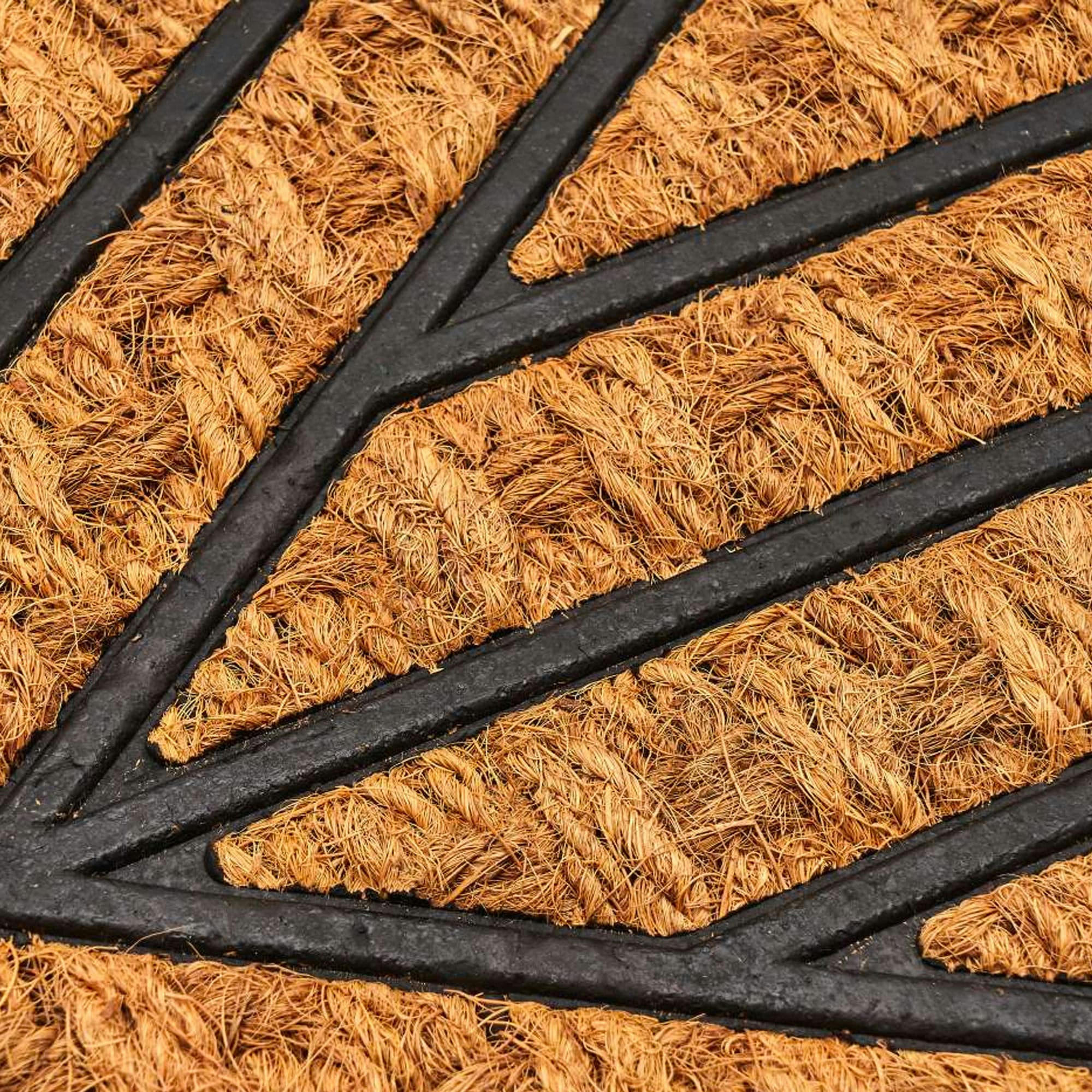 - Paillasson en caoutchouc et fibres de coco losanges 60x40cm