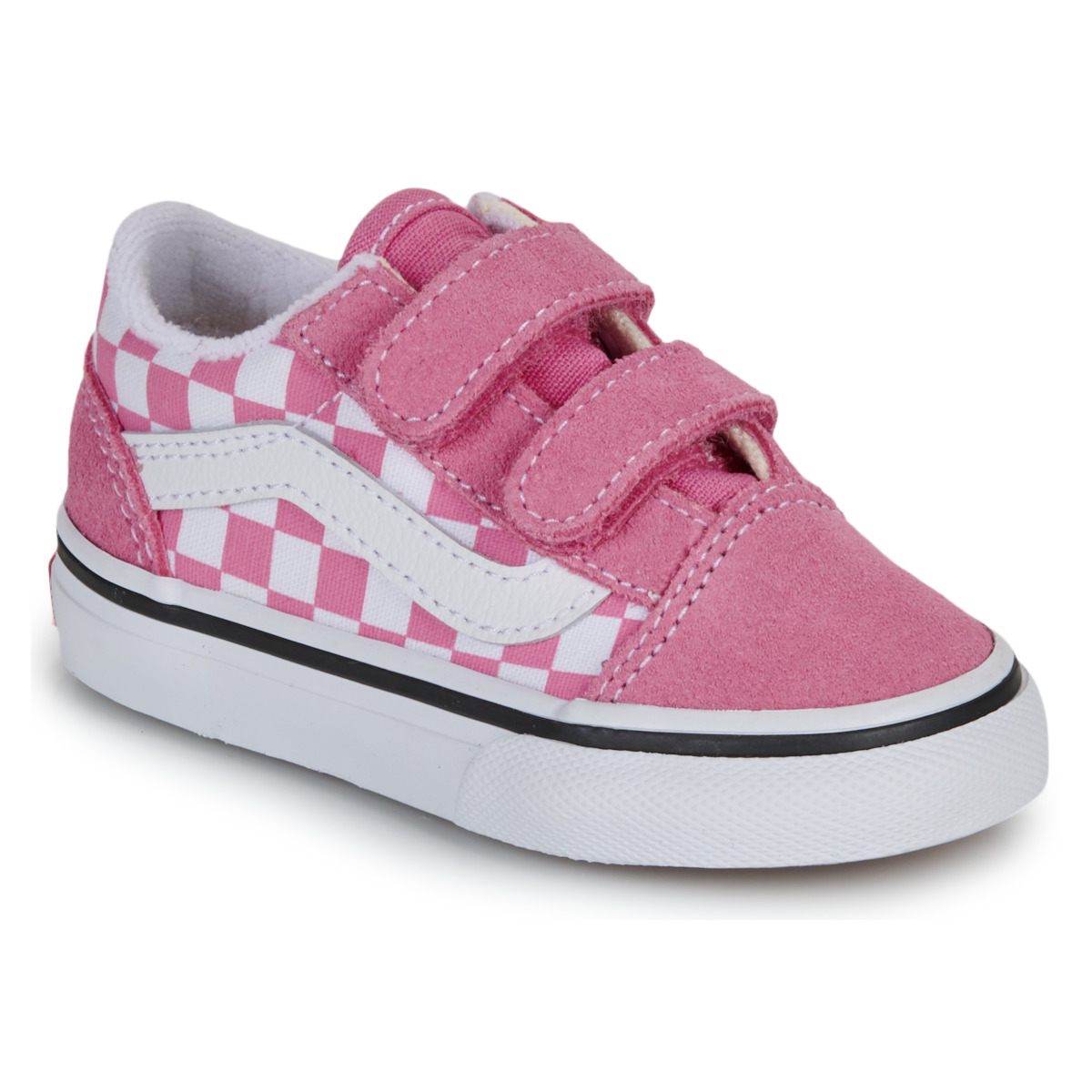Vans - Old Skool V COLOR THEORY CHECKERBOARD Pink Fizz - Pink / White