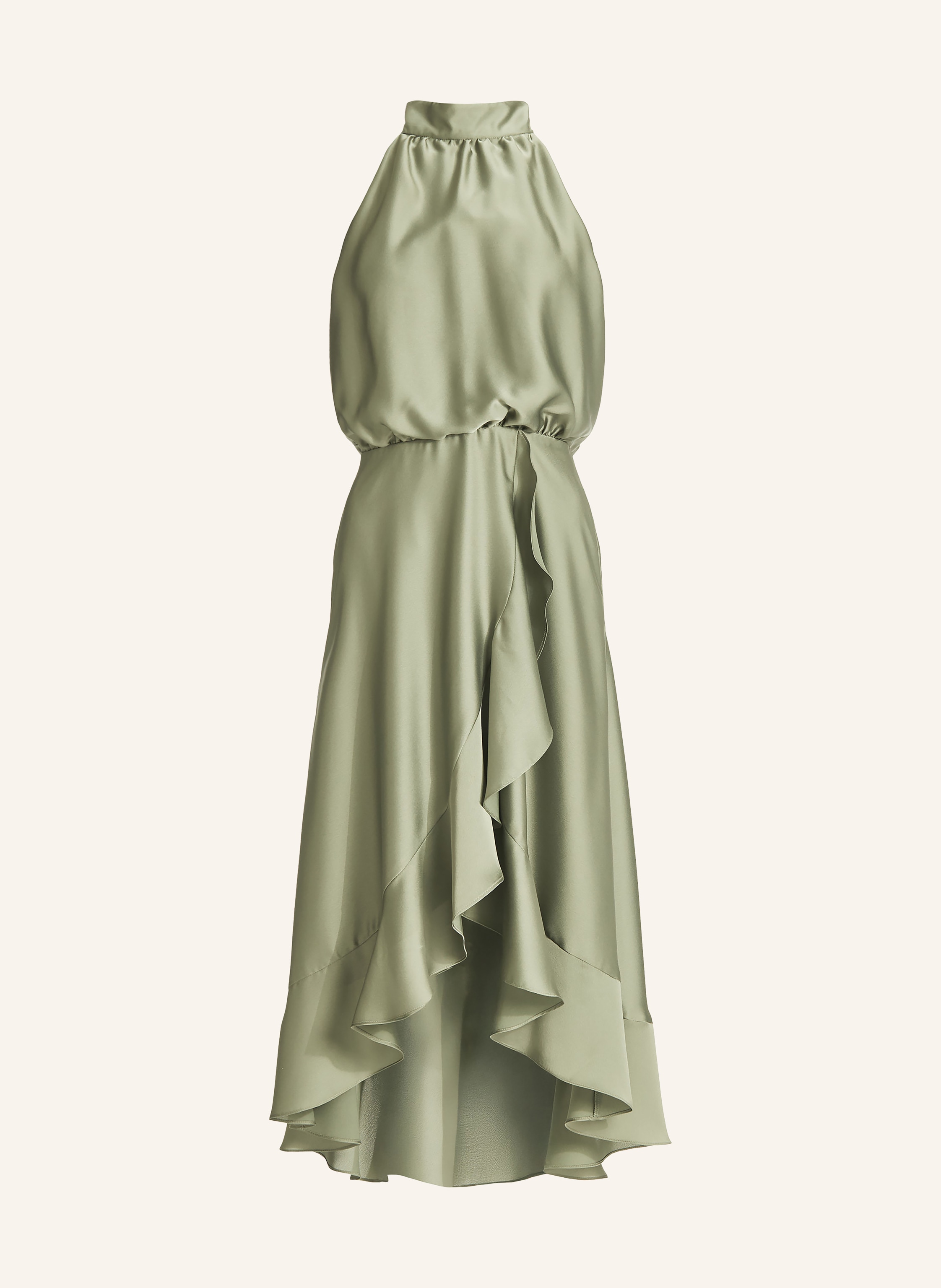 SWING Cocktailkleid aus Satin mit Volants