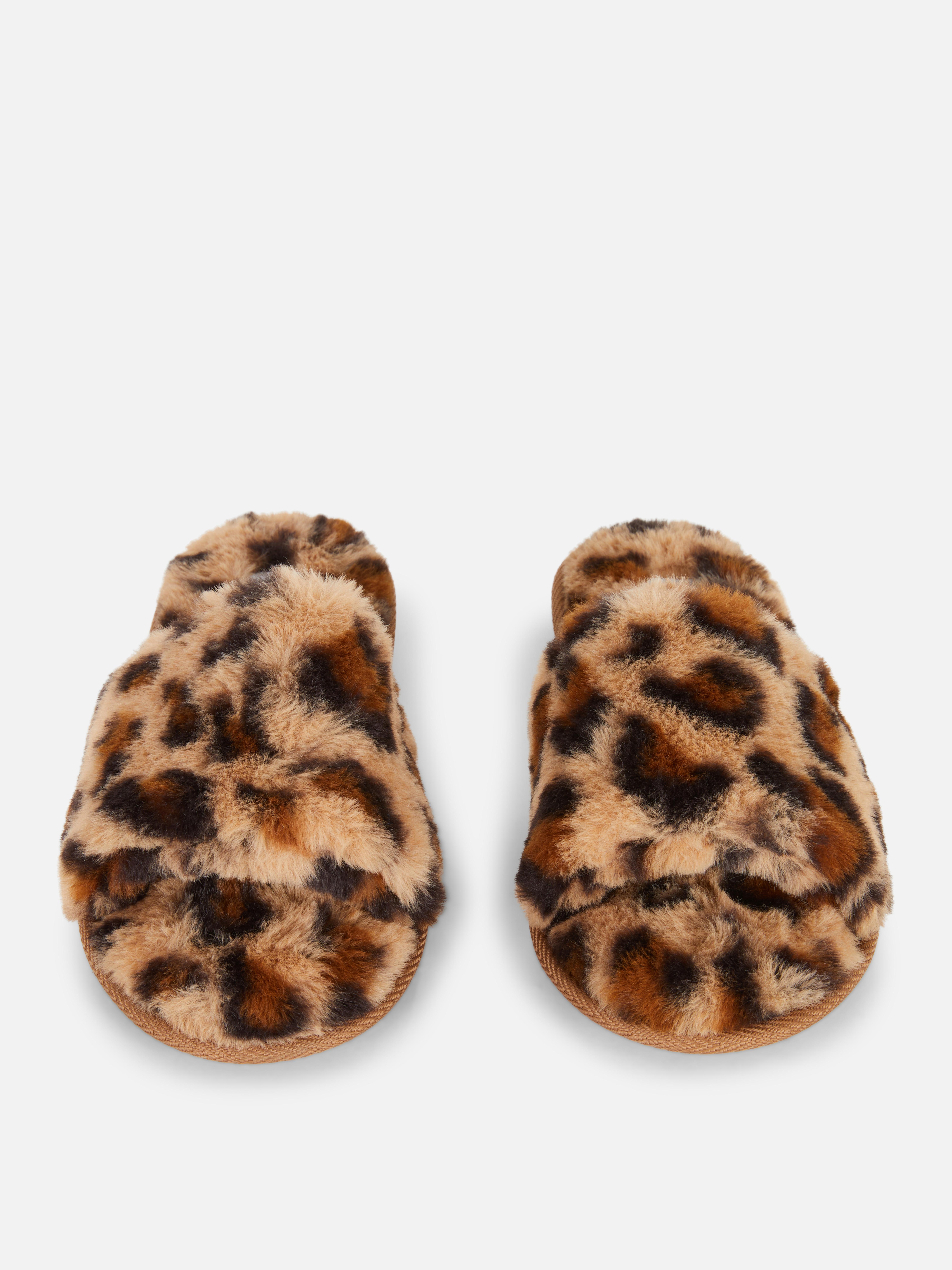 Fluffy Crossband Slippers