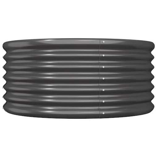 NNEVL Garden Planter Powder-coated Steel 80x80x36 cm Anthracite
