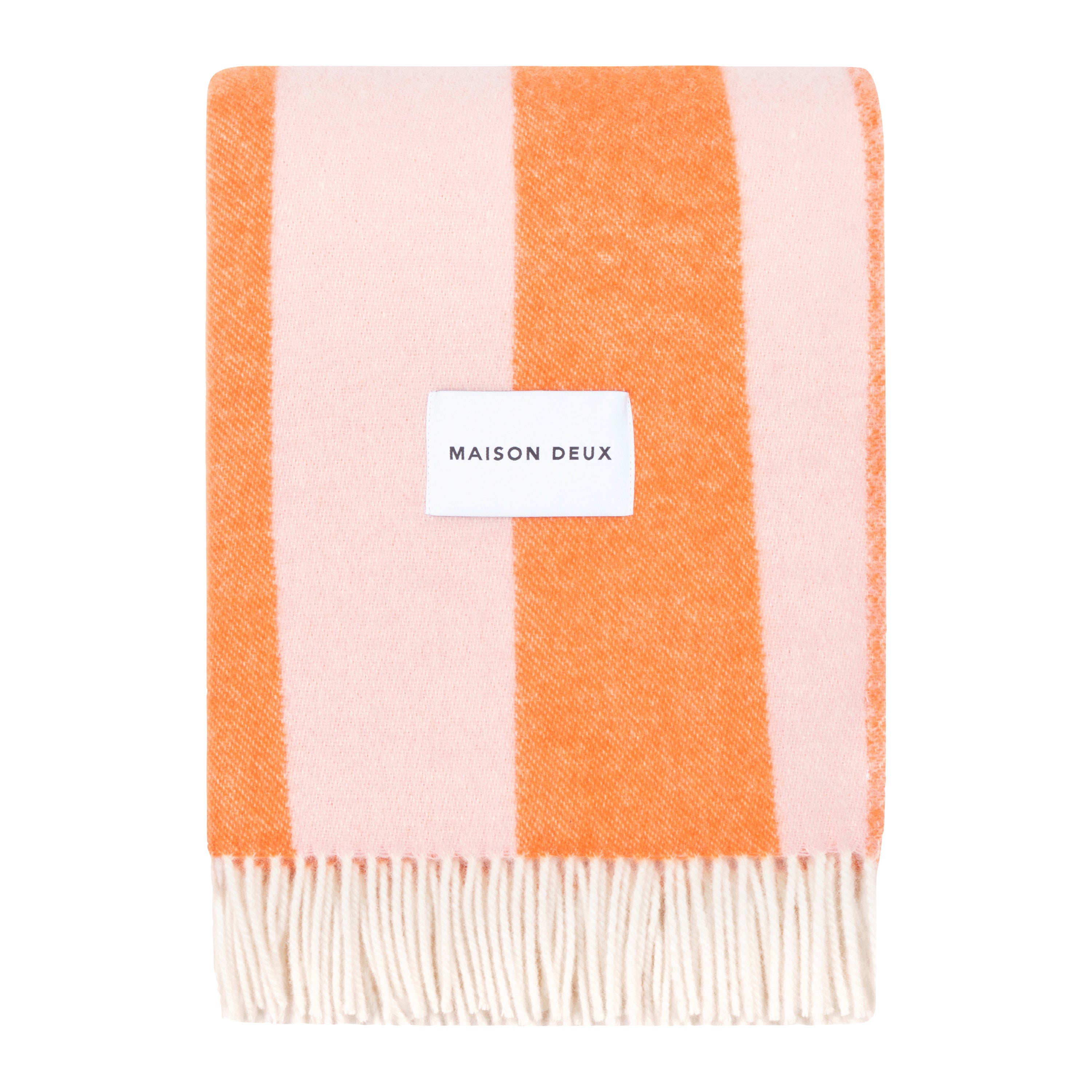Maison Deux Rough Stripe Plaid - Roze Wortel