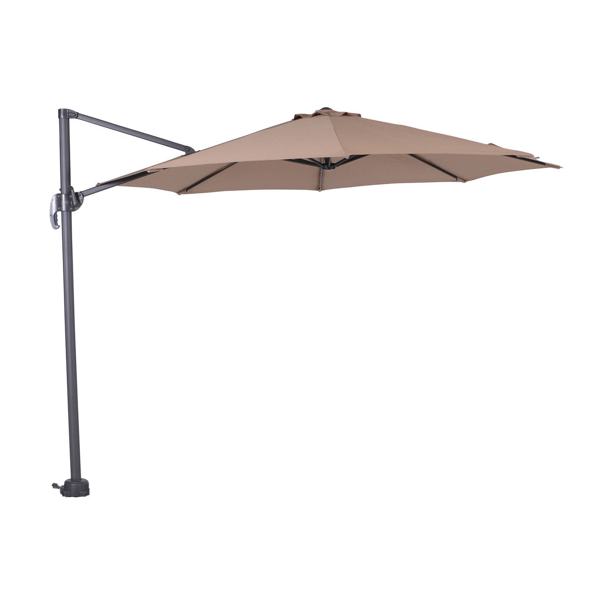 Hawaii parasol S - Ø300 cm - carbon black - taupe