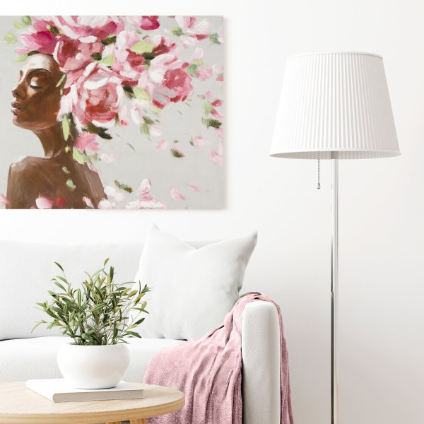 Ręcznie malowany obraz "DREAMS" 60x90 cm, kwiaty