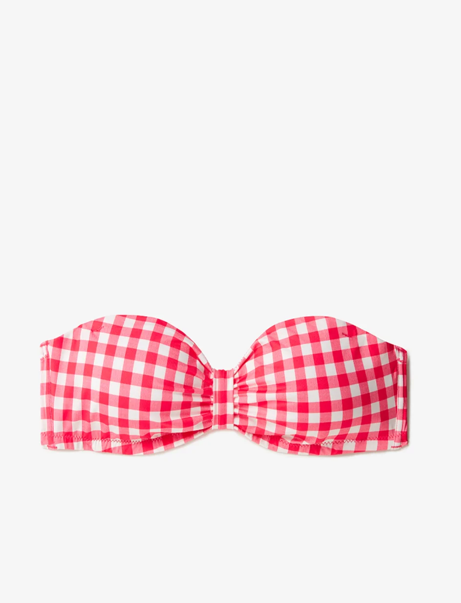 Haut de maillot de bain bandeau sans armatures paddé ARCHIPEL