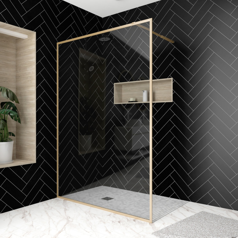 Paroi de douche Golden Edge 140 x 200 cm AURLANE