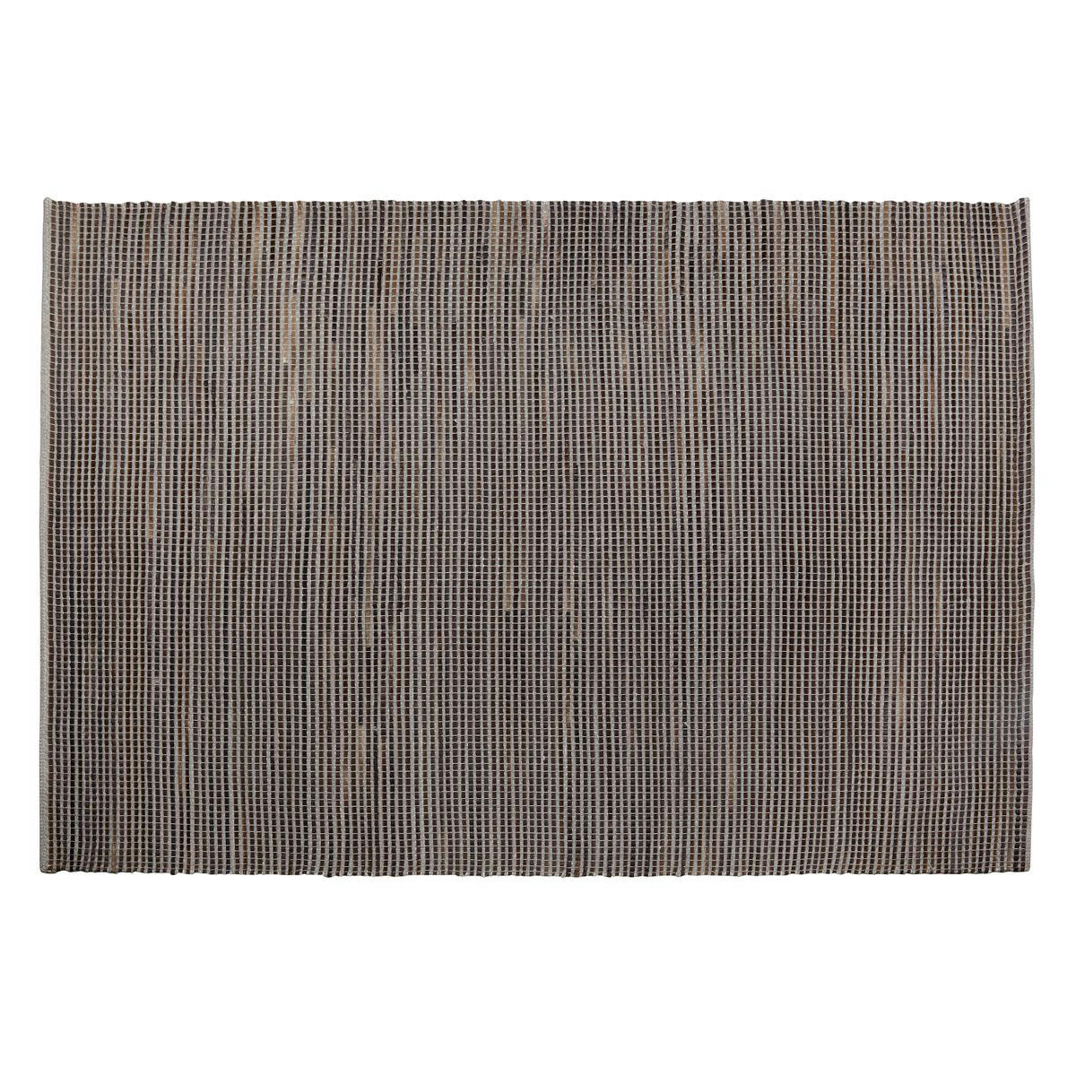 RAJA - Tapis 100% laine noir et argent 240 x 170 cm