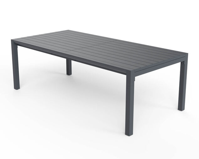 Frankie-Jette 9 Piece Dining Setting - Gunmetal Grey