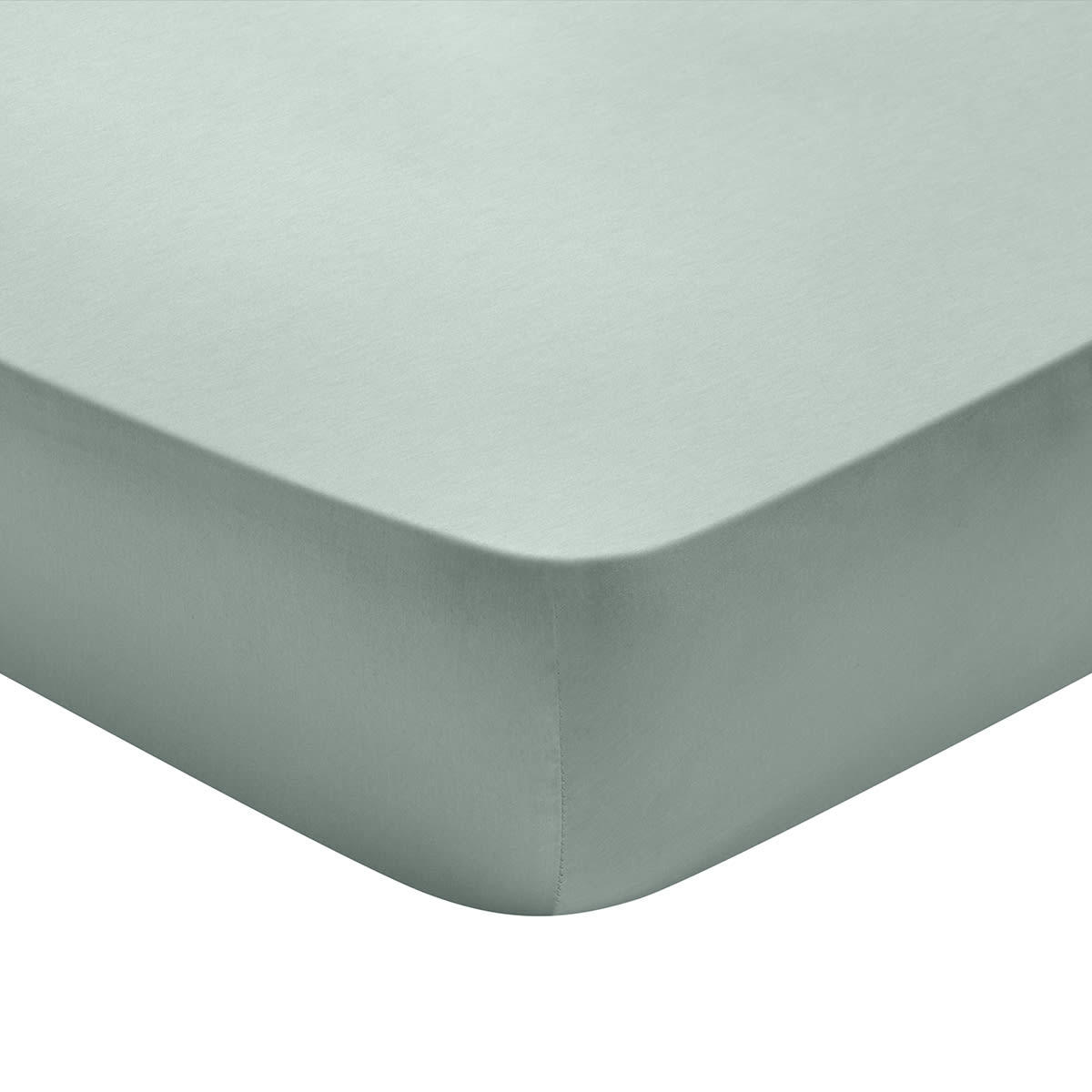 PARTITION - Drap housse   Satin de coton Coloris Menthe 90x190 cm - DODO