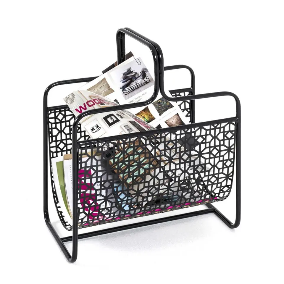 Tijdschriftenrek - 37 x 22 x 45 cm - Zwart