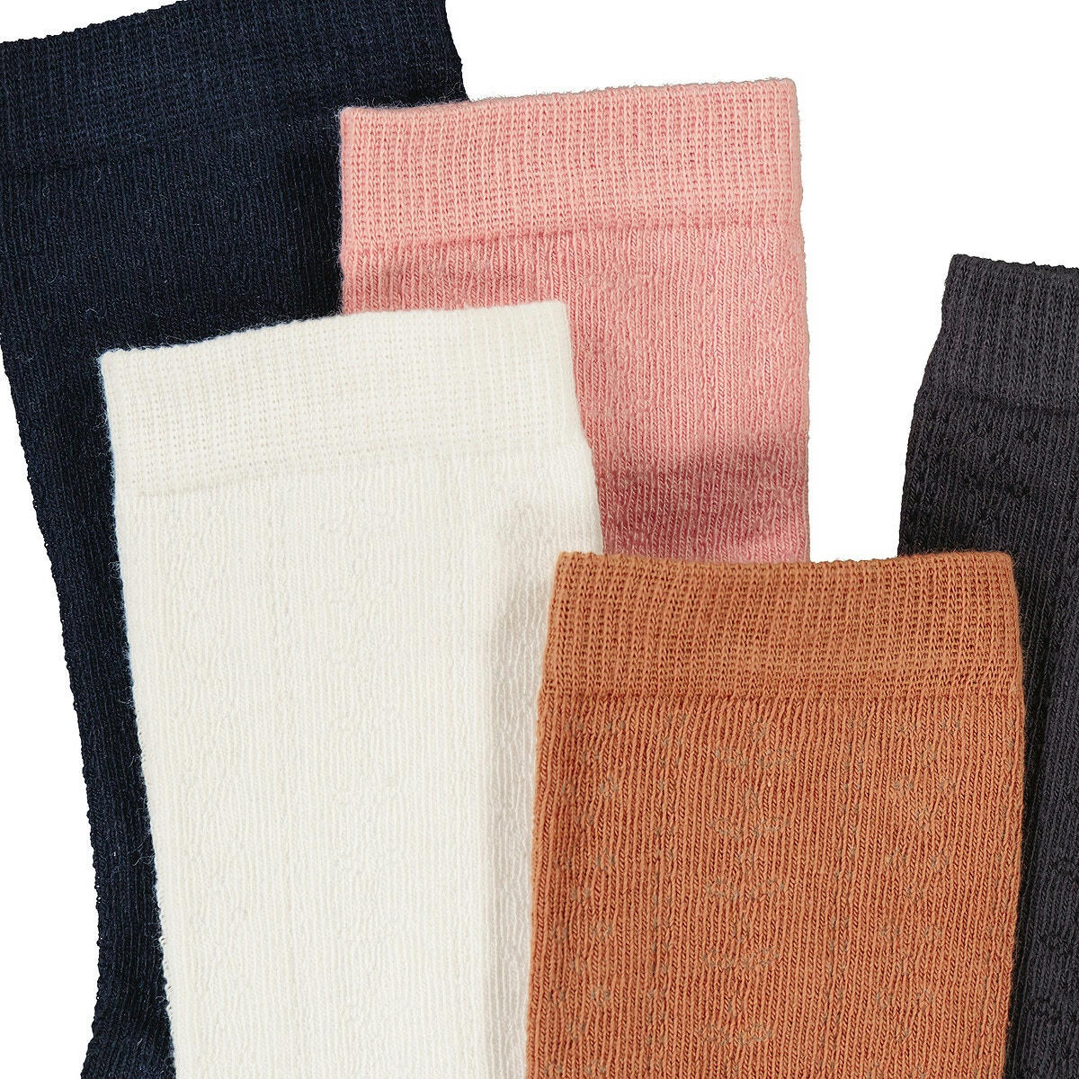 Lot 5 paires chaussettes maille pointelle