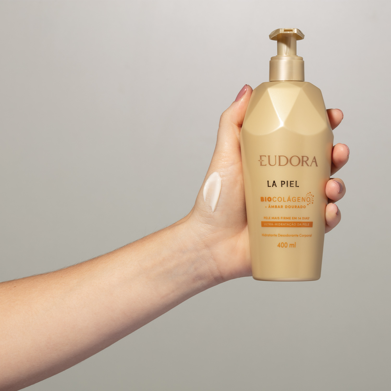 Hidratante Desodorante Corporal La Piel Ultra-Hidratação da Pele Âmbar Dourado 400ml