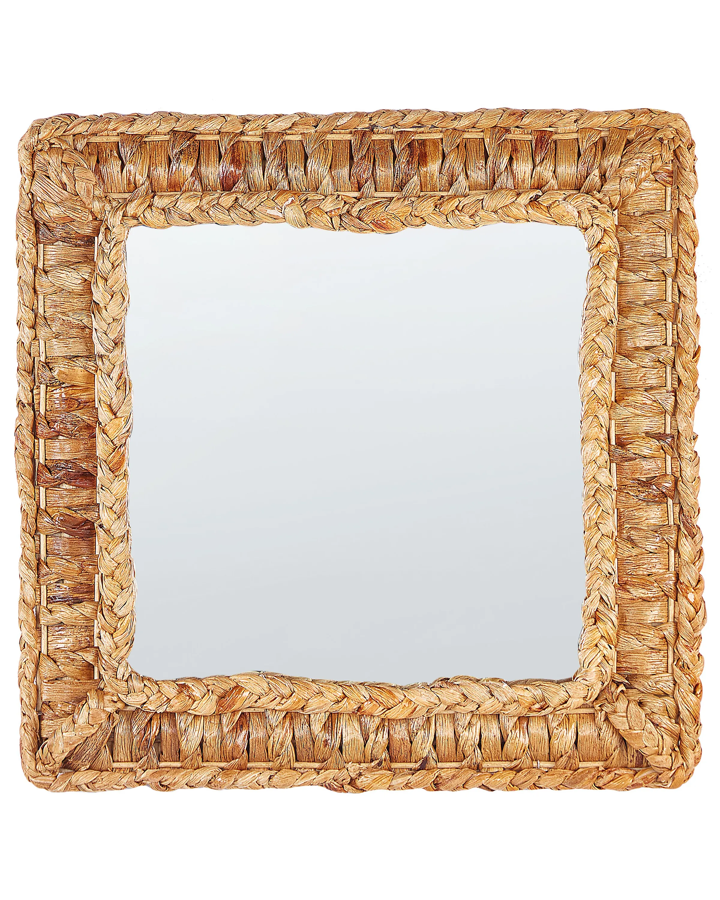Wall Mirror LANGLI 52 cm 52 cm Wicker Natural