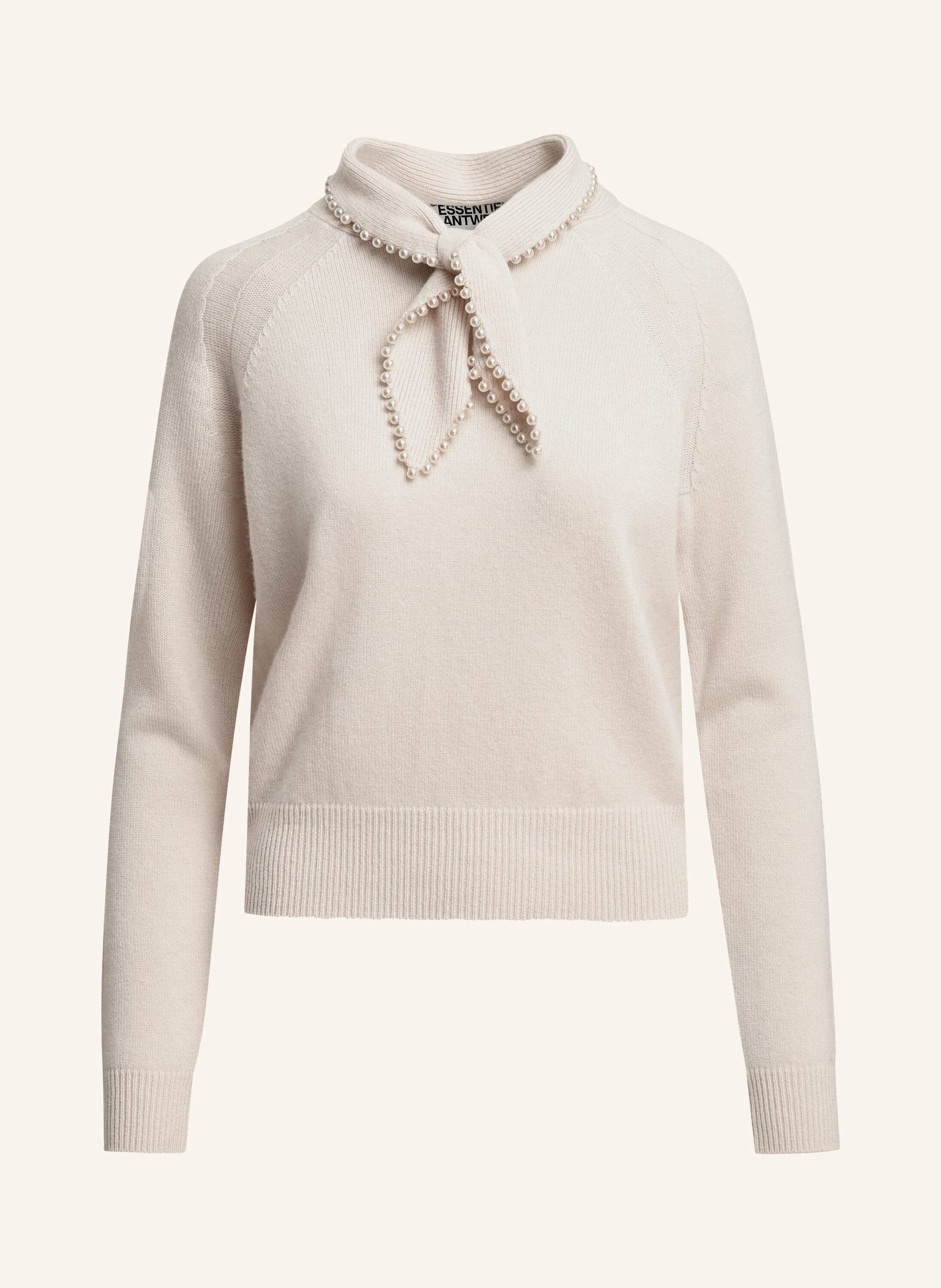 ESSENTIEL ANTWERP Pullover KASA mit Schluppe und Schmuckperlen