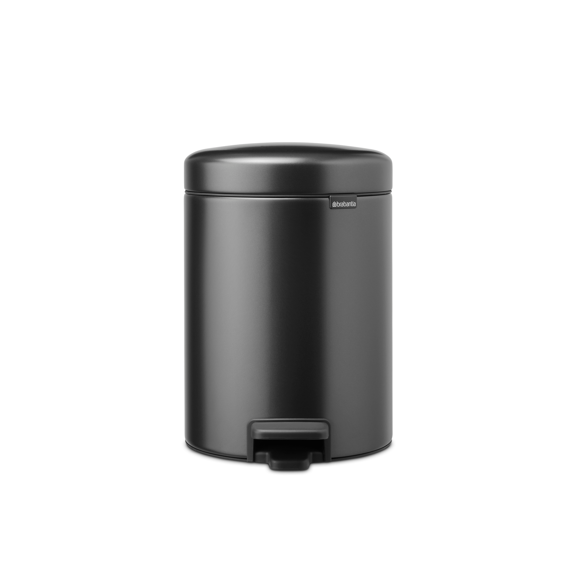 Brabantia NewIcon Pedaalemmer, 5 liter, kunststof binnenemmer - Confident Grey