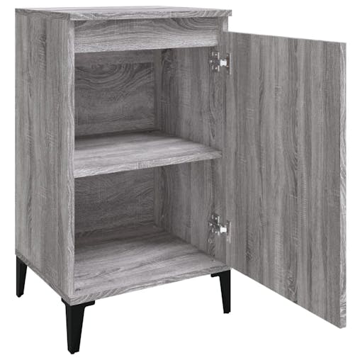 NNEVL Bedside Cabinets 2 pcs Grey Sonoma 40x35x70 cm Engineered Wood