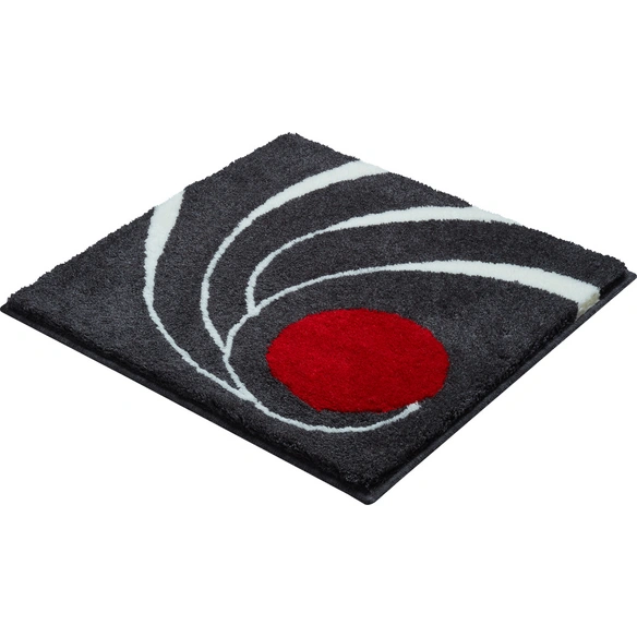 Badematte »Colani 18«, BxL: 60 x 60 cm, anthrazit, aus 100% Polyacryl