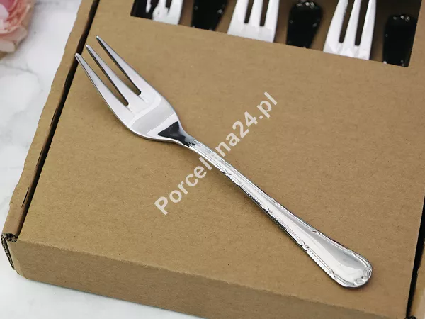 Komplet 6 widelczyków do ciasta 15 cm Pintinox 1929 - Filet (2.5 mm) GIFT BOX