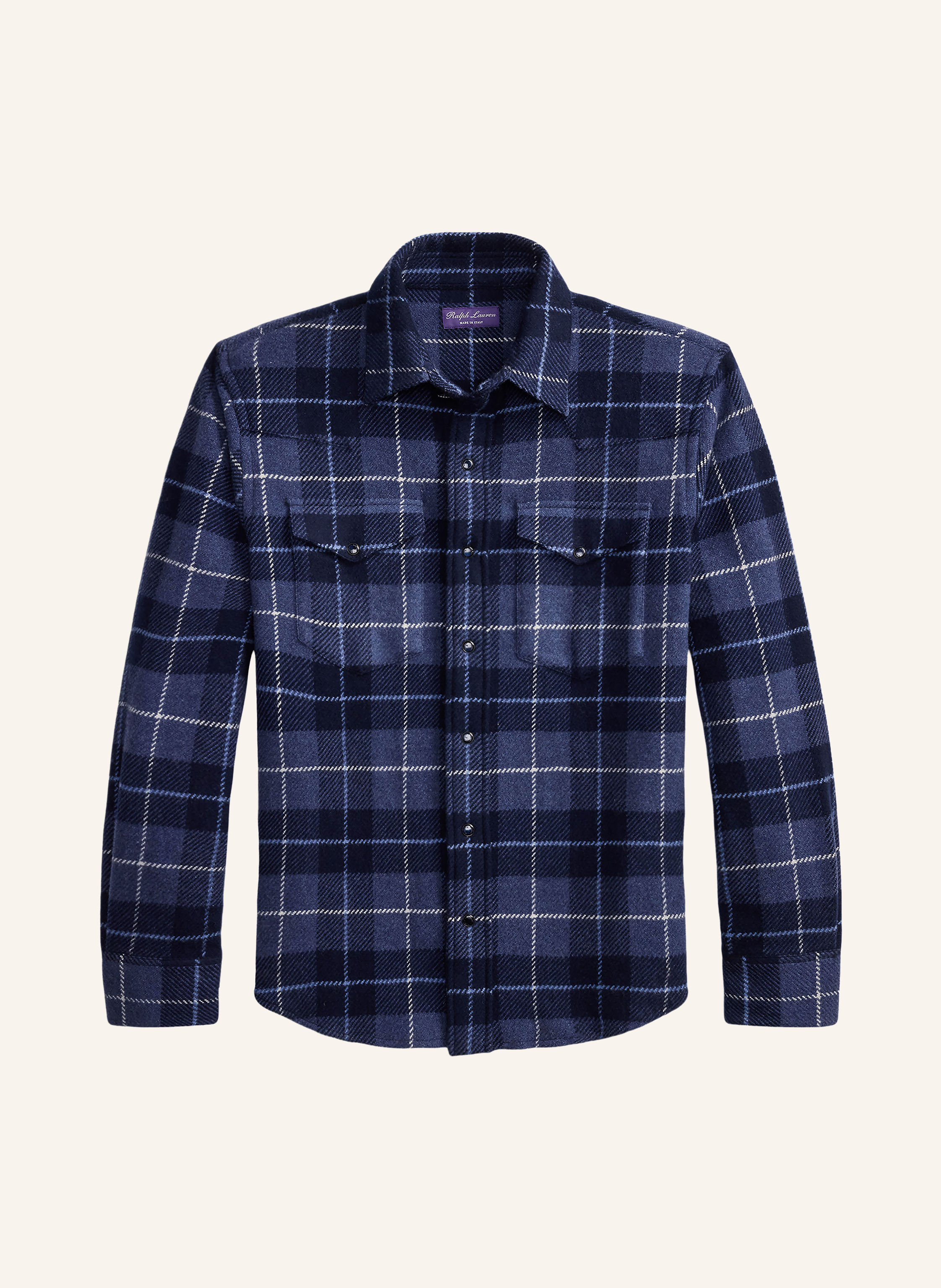 RALPH LAUREN PURPLE LABEL Overshirt aus Cashmere