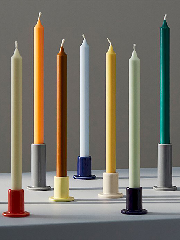 Set de 7 bougies vert - hay vert