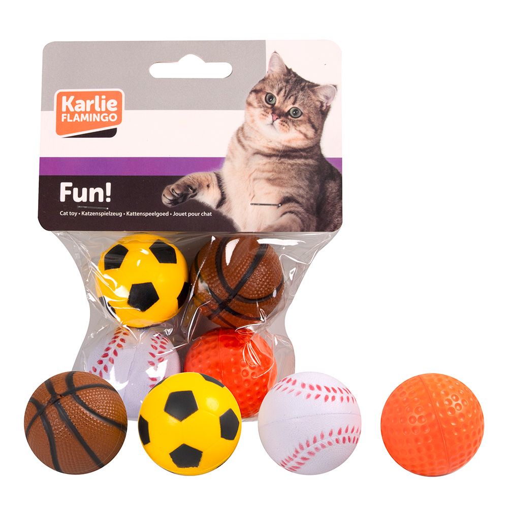 Karlie Cat Toy Sponge Rubber Ball