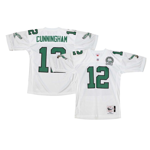 Randall Cunningham Philadelphia Eagles 1992 Authentic Throwback Retired Player Jersey - White