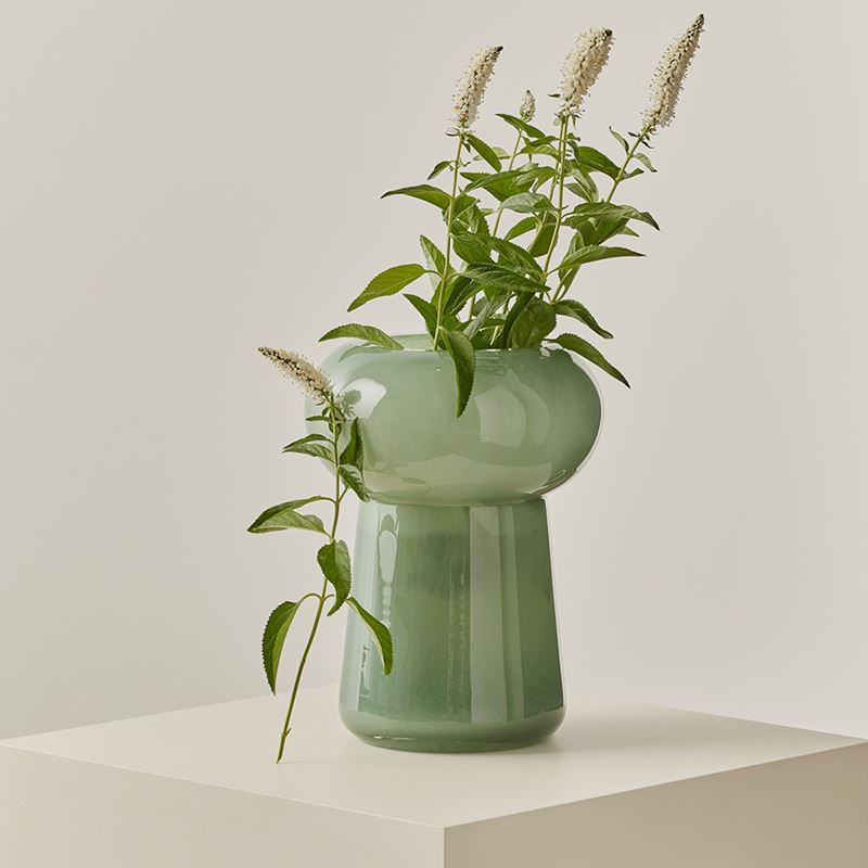 Tuba Green Vase