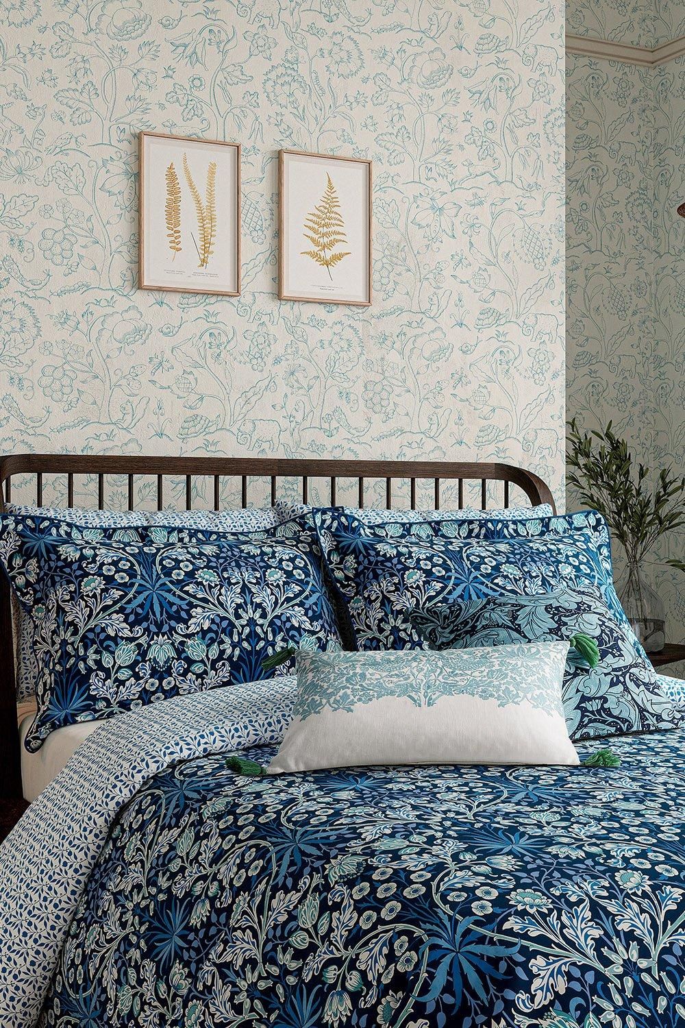 Morris & Co Hyacinth' Duvet Cotton Cover Set