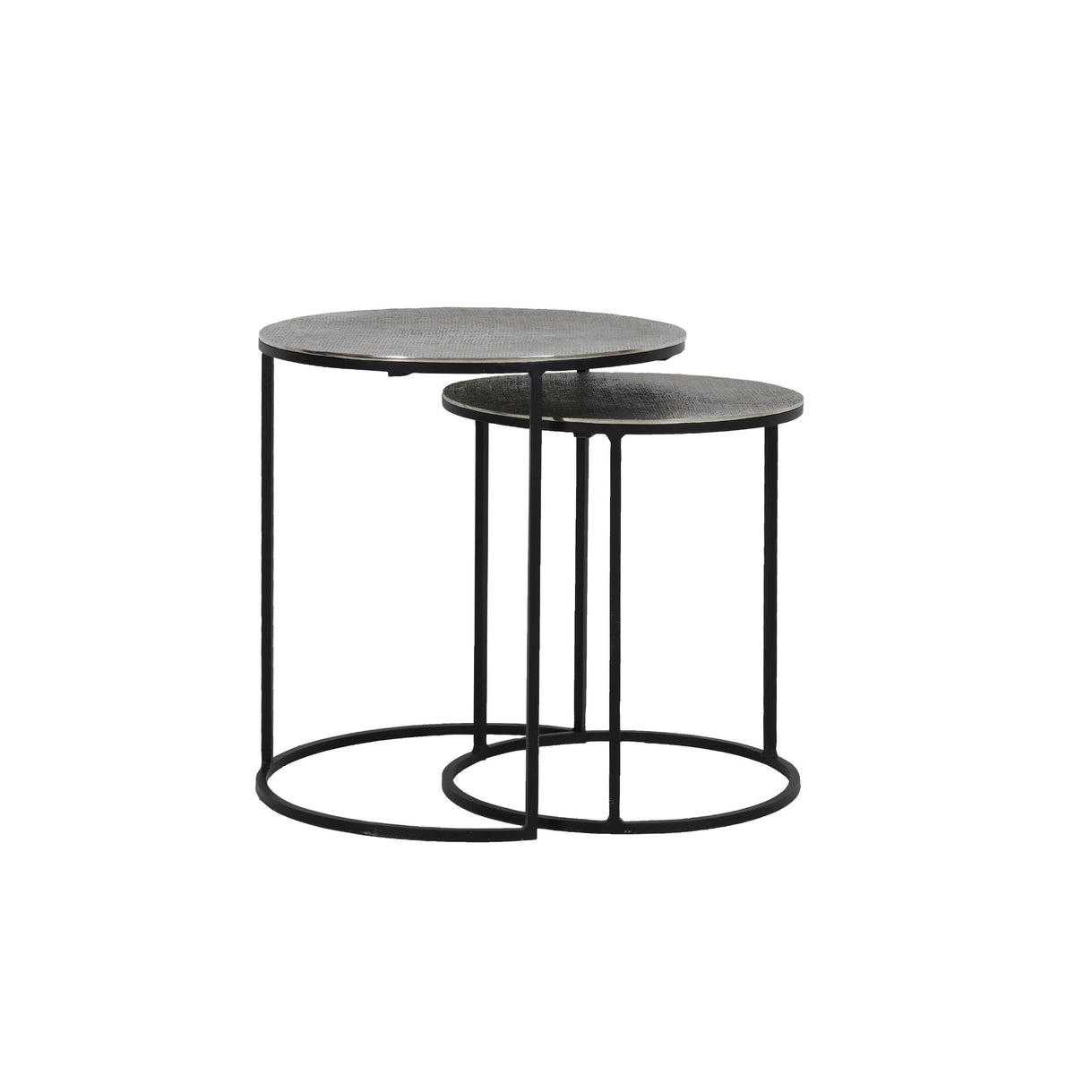 Light & Living bijzettafel RENGO - grijs - Ø49cm